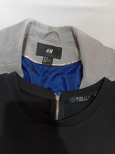 Kompleti: Ženski komplet: H&M sako + Mohito bluza - Sako: svetlosivi — 2