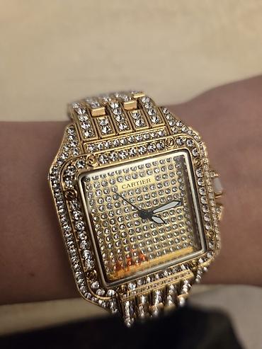 cartier azerbaijan: Cartier tərzində zərif qadın qol saatı - Korpus: qızılı tonlarda — 1
