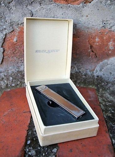Upaljači i prateća oprema: SILVER MATCH upaljač na gas u originalnoj kutiji. LIGHTER GAZ SILVER — 1