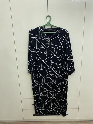 платье токмок: Күнүмдүк көйнөк, Атлас, 5XL (EU 50)