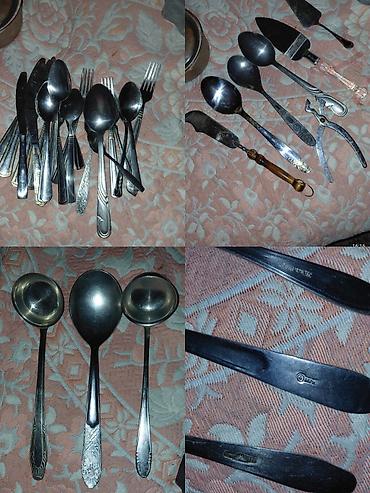 Tuflilər: Mətbəx üçün miks dəst – sovet dövrünə aid metal çəngəl-bıçaq və — 4