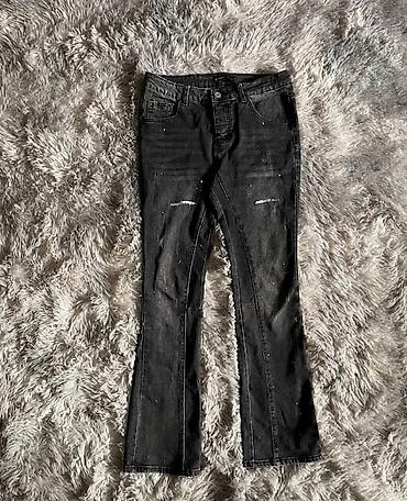 jea: Purple flared jeans black M размер — 1
