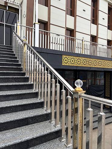 Изготовление перил: Перильные ограждения и лестничные поручни из нержавеющей стали с — 9