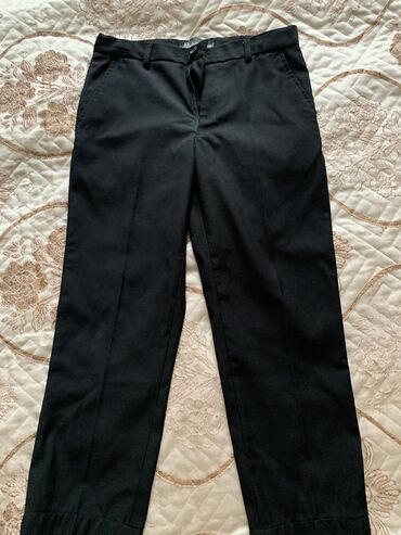 детские брюки на резинке: Джинсы и брюки, цвет - Черный, Б/у