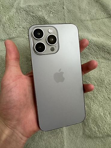 IPhone 15 Pro Max, Б/у, 256 ГБ, Natural Titanium, Защитное стекло, Чехол, 86 %