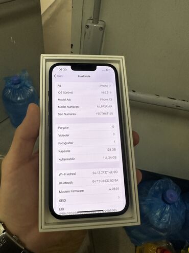 Apple iPhone: IPhone 13, 128 GB, Midnight, Zəmanət, Simsiz şarj, Face ID — 4