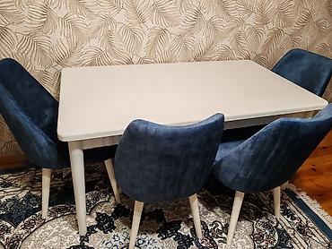 demir stol: Qonaq otağı üçün, Yeni, Açılan, Oval masa, 6 stul — 1