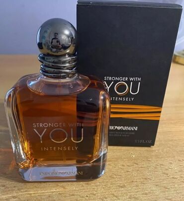 bahalı kişi ətirləri: Armani stronger with you Intensely 100ml qaliciliqi 5.6 saat Dəbli