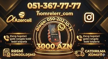 operatör: Eksklüziv mobil nömrə – Azercell Nömrə: 051-367-77-77 Xüsusiyyətlər — 5