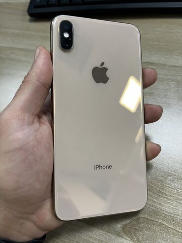 Apple iPhone: IPhone Xs Max, 256 GB, Qızılı, Simsiz şarj, Face ID