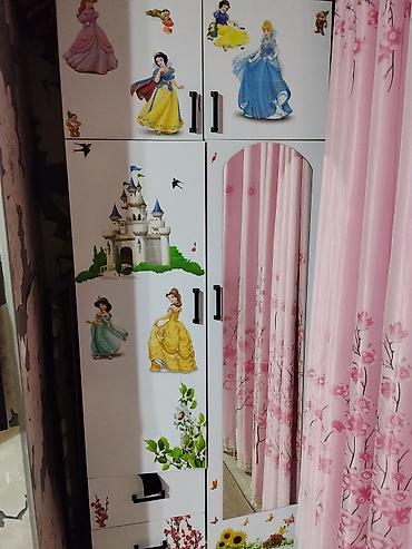 Оңдоп-түзөө жана курулуш: Шкаф, Колдонулган, Кийимдер үчүн, Кыздар үчүн, ДСП, түсү - Ак — 2
