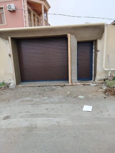 Həyət darvazaları: Dəmir Həyət darvazası, Jalüz, Avtomatik, Qapı ilə, rəng - Boz — 10