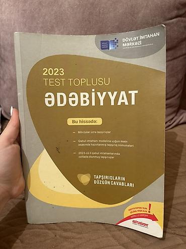 Testlər: Məhsul: “Ədəbiyyat – 2023 Test Toplusu” (Dövlət İmtahan Mərkəzi) — 1