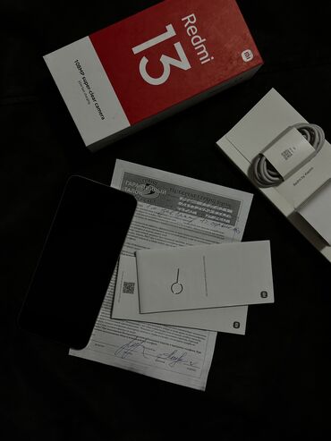 поставка телефон: Redmi, Redmi 13, Колдонулган, 256 ГБ, түсү - Алтын, 2 SIM, eSIM