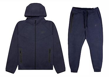 nike бу: Мужской спортивный костюм, M, Nike, Б/у, цвет - Синий, Самовывоз — 1