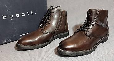 Čizme: Muške zimske kožne čizme original Bugatti broj 45 Nove,nikad nošene - — 10