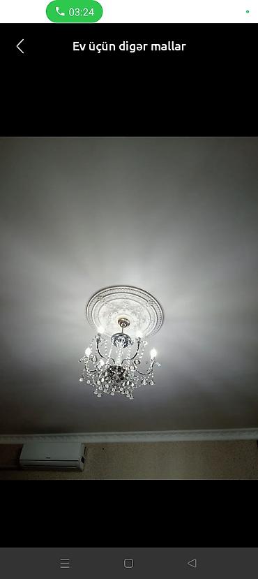 Çılçıraq, 3 lampa, Xrustal lalafo.az -da Çılçıraq, 3 lampa, Xrustal