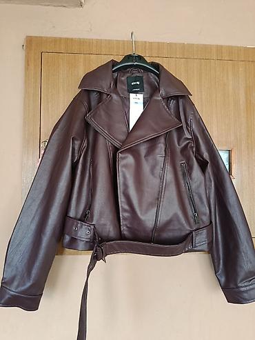 Jackets, Coats, Vests: Ženska bajker jakna – tamno bordo (burgundy) - Brend: Sinsay - — 2