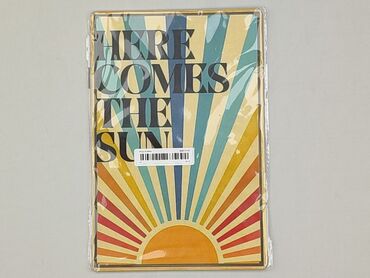 Nowa metalowa tabliczka z napisem "Here Comes The Sun" w stylu retro