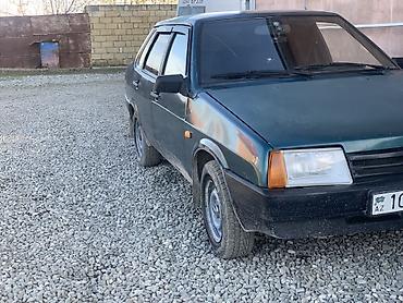 VAZ (LADA): VAZ 2109, hatchbek - Kuzov: 5 qapılı, yaşıl rəng. - Salon: Parça — 8