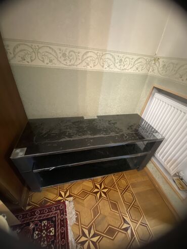 televizor alti dizayn alcipan: Прямой ТВ стенд, С полками, Стеклянный