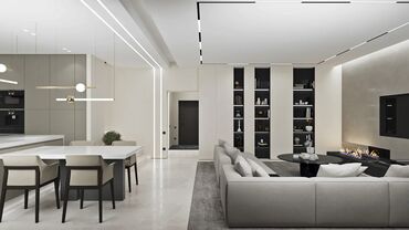 Потолочные работы: Натяжные потолки с трековыми светильниками Парящие потолки Теневые — 2