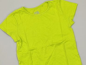 zielona koszulka dla dziewczynki: Koszulka, 5-6 lat, 110-116 cm, stan - Dobry