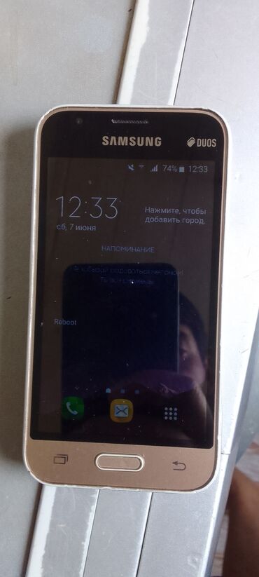 mini telfonlar: Samsung Galaxy J1 2016, 8 ГБ, цвет - Золотой