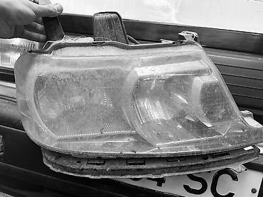 Передняя правая фара Honda 2005 г., Б/у, Оригинал, Япония