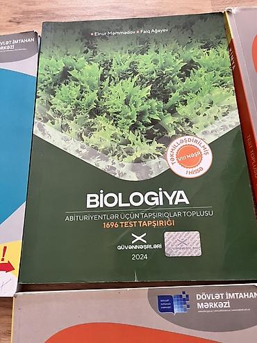 Məhsul: Abituriyentlər üçün Kimya və Biologiya test vəsaitləri paketi at lalafo.az — 2 Məhsul: Abituriyentlər üçün Kimya və Biologiya test vəsaitləri paketi — 2