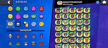 brawl stars 2: Brawl Stars oyun hesabı. Hesabın ekran görüntülərinə əsasən aşağıdakı — 10