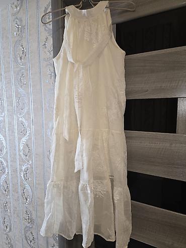 espadril: Ağ rəngli, yüngül yay donu - Model: Bohem/romantik üslubda uzun — 2