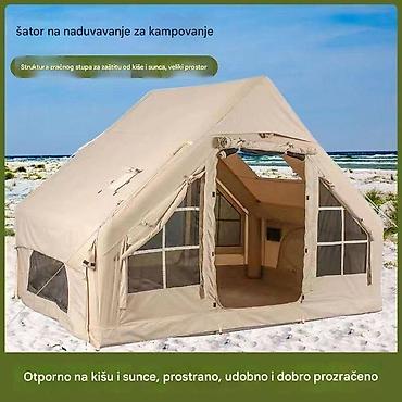 Oprema za kampovanje: Naduvni šator od oksfordske tkanine sa elektricnom pumpom Glavne — 1