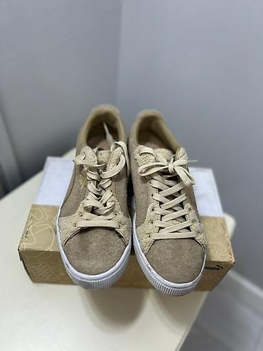 Айымдардын бут кийими: Кроссовкалар, 39, Puma, Колдонулган, түсү - Саргыч боз, Өзү алып кетүү, Акылуу жеткирүү — 2