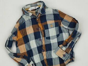 Shirts: Shirt 3-4 years, condition - Good, pattern - Cell, color - Blue