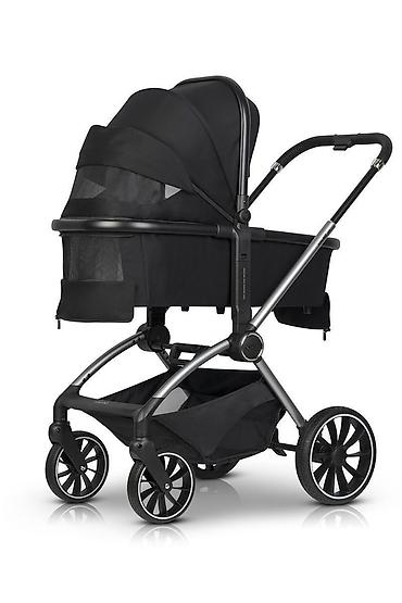 rider papuce: EUROCART Easy Go Giro 2u1 kolica za bebe – Ebony Black SKU — 4