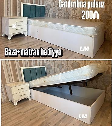 matras yeni: *Tək bazalı çarpayı*👑 _*SİFARİŞLƏ VƏ YENİ*_ *Qiymət : 200₼* Ölçü  — 1
