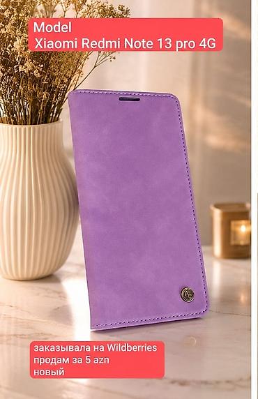 xiaomi flip: Xiaomi Redmi Note 13 Pro 4G üçün kitab-üzlük Model: Xiaomi Redmi Note — 1