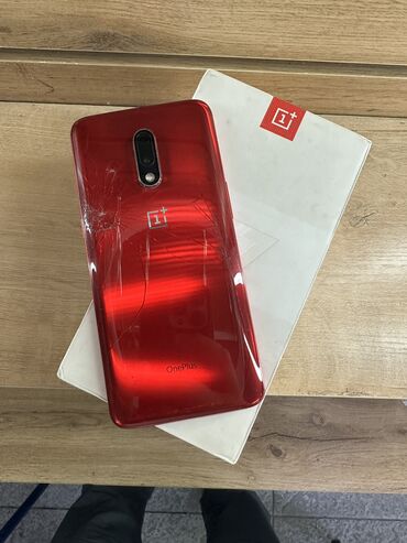 ddr 5: OnePlus 7, Колдонулган, 256 ГБ, түсү - Кызыл, 1 SIM, 2 SIM