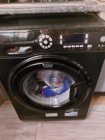 masin ucun manitorlar: Paltaryuyan maşın Hotpoint Ariston, 9 kq, Avtomat, Qurutmasız, Kredit yoxdur