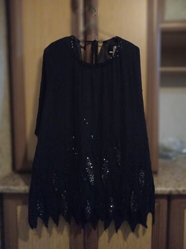 Köynək və bluzalar: Qadın üst geyimləri dəsti 1) Mavi bluz - Boş kəsim, rahat siluet - — 6