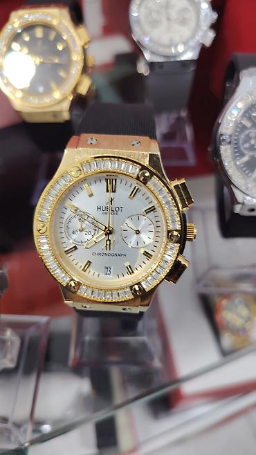 Aksesuarlar: Hublot Geneve Chronograph kişi qol saatı - Korpus: paslanmayan polad — 6