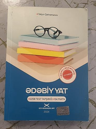 Testlər: Məhsul: “Ədəbiyyat” test toplusu – Yalçın Qəhrəmanov Nəşriyyat: Güvən — 1