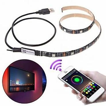 Освещение: Светодиодная Bluetooth RGB 5050 USB лента для подсветки, влагостойкая — 2
