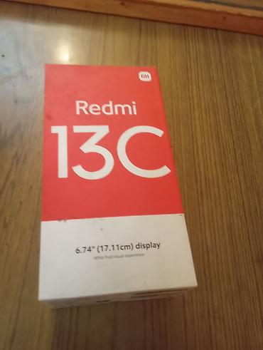 note 2: Redmi, Redmi 13C, Б/у, 128 ГБ, цвет - Черный, 2 SIM — 1