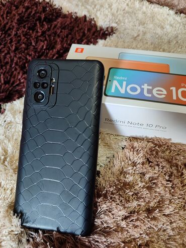 note 10 s: Xiaomi Redmi Note 10 Pro, 128 GB, 
 Zəmanət, Barmaq izi, İki sim kartlı