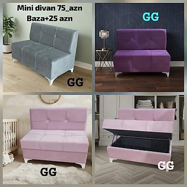 Mini divan – GG - Kompakt ölçülü, müasir dizaynlı oturacaq - Yumşaq