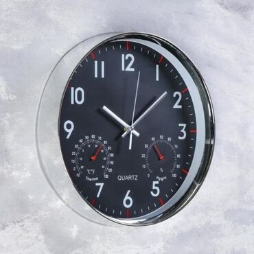 настенные электронные часы: Часы настенные, серия: Классика, "Остин" с термометром и гигрометром