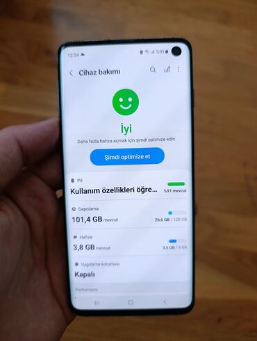 Samsung: Samsung Galaxy S10, 128 GB, Barmaq izi — 2