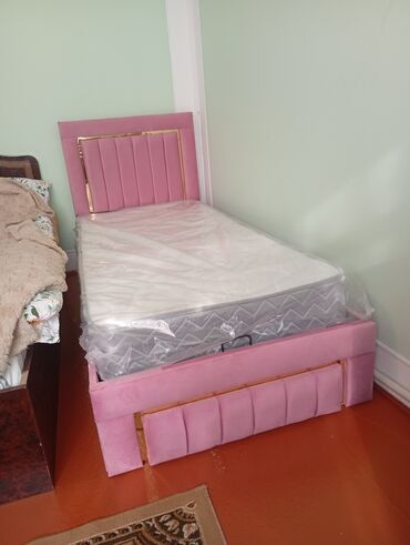 Təknəfərlik uşaq çarpayıları: Oğlan və qız üçün, Çarpayı, Bazalı, Matras ilə, Siyirməsiz — 1